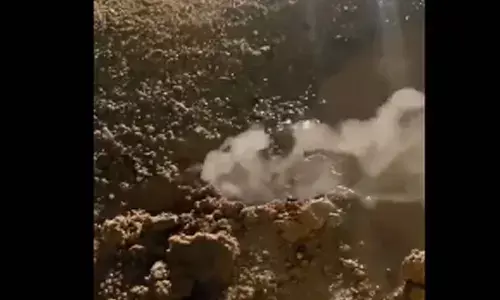 Smoke Erupts from Ground Near KBR Park in Jubilee Hills, Hyderabad