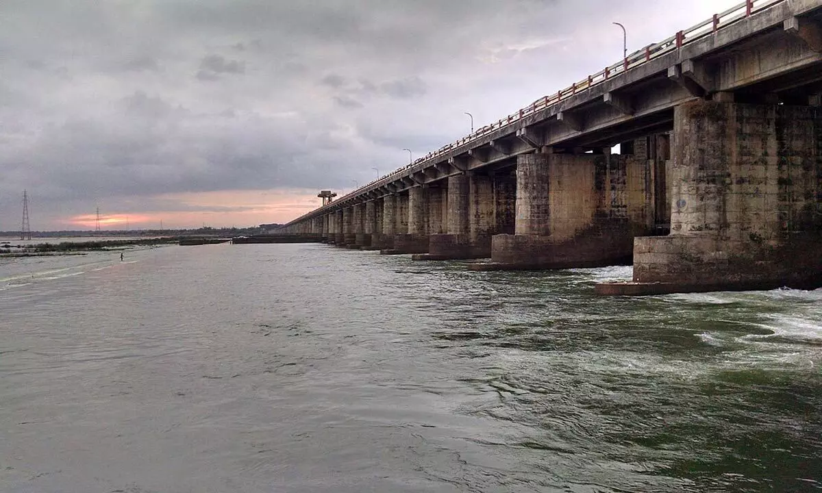 10.36L cusecs of water released into sea from Dowleswaram