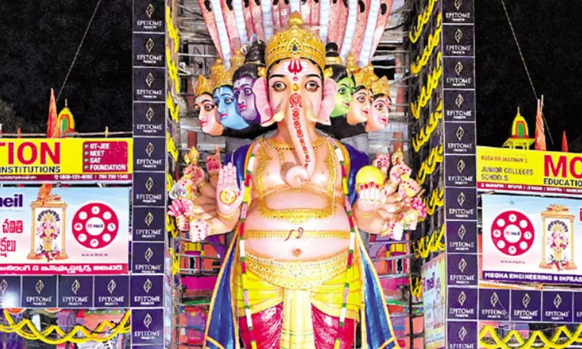 Grand Celebrations of Ganesh Chaturthi commences at Khairatabad