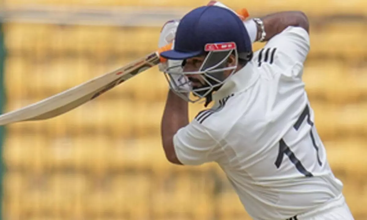 Duleep Trophy Rishabh Pant’s counterattacking 61 helps India B take