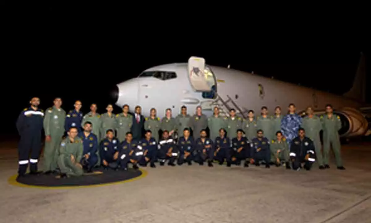 Indian Navys P-8I aircraft arrives in Darwin for multinational maritime exercise