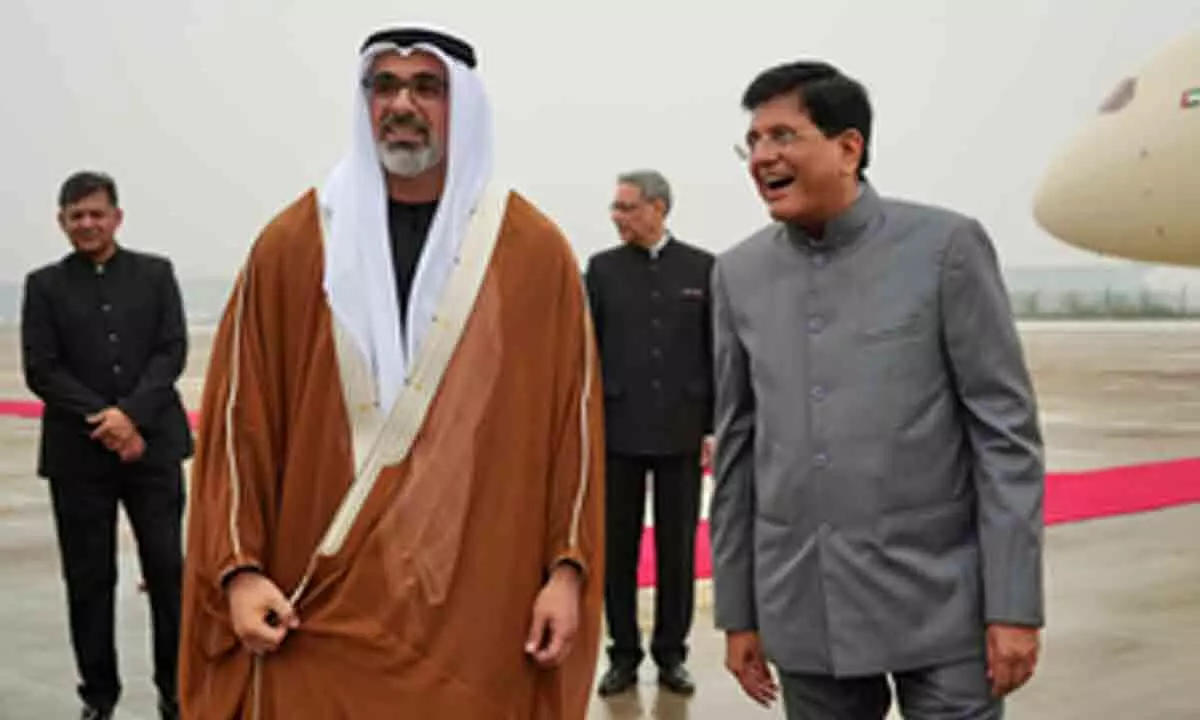 Crown Prince of Abu Dhabi arrives, to meet PM Modi on Monday