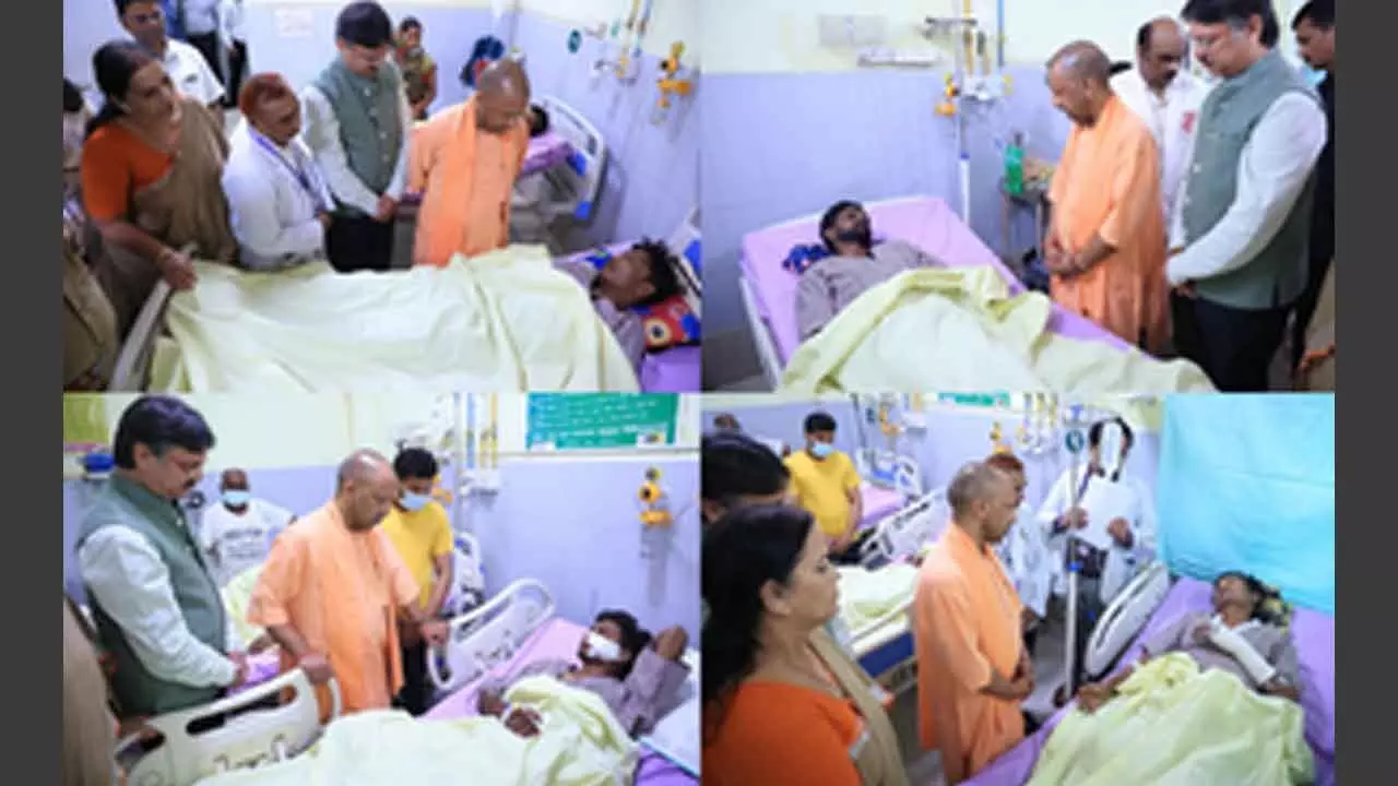 Lucknow building collapse: CM Adityanath meets injured at hospital, promises support