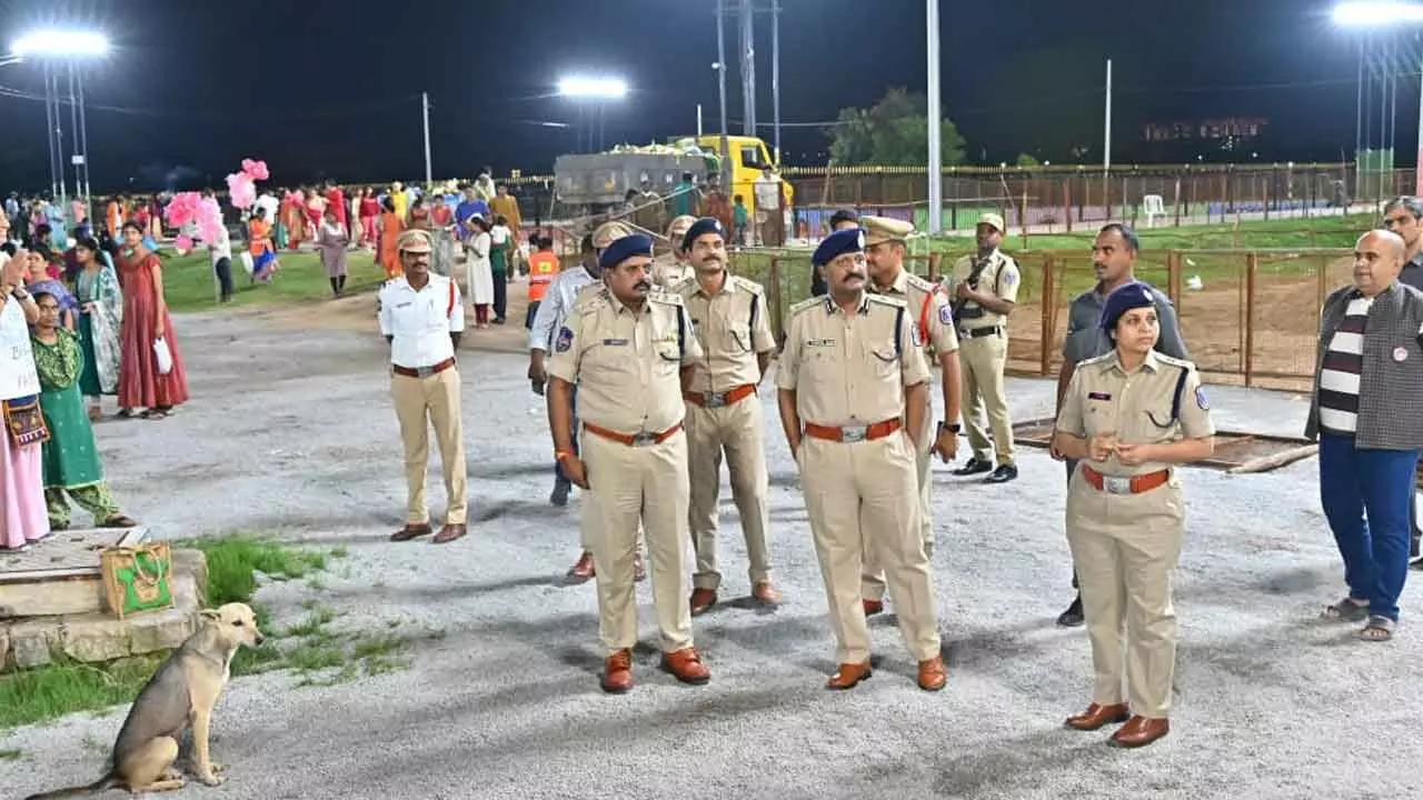 Rachakonda CP Sudhir Babu Inspects Ganesh Immersion Arrangements