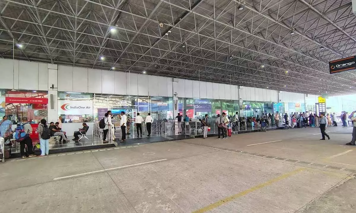 A view of Visakhapatnam International Airport