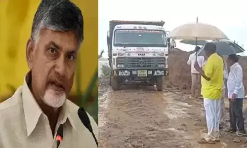 Chandrababu lauds Minister Nimmala for Efforts in Budameru works,  alerts amid rains