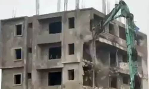 HYDRAA bulldozers in action again to save lakes in Hyderabad