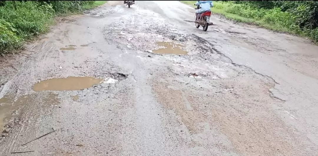 BSP Demands Immediate Road Repairs in Gadwal Constituency.