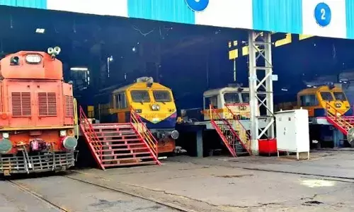Gooty railway diesel loco shed