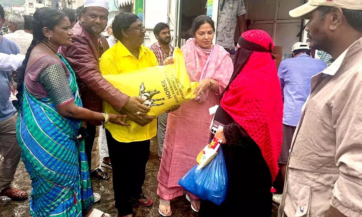 MLA distributes essentials items to flood victims