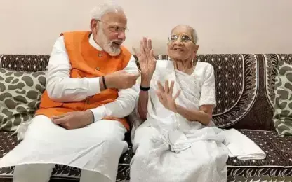 Narendra Modis mother thrilled