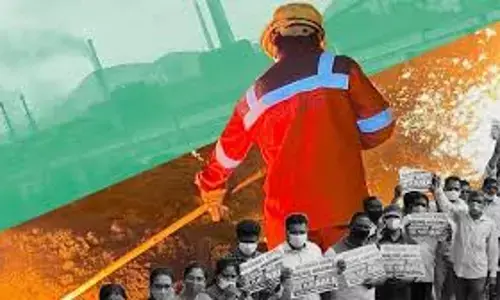 Tensions grips in Visakhapatnam as Steel Workers Protest for Merger with SAIL