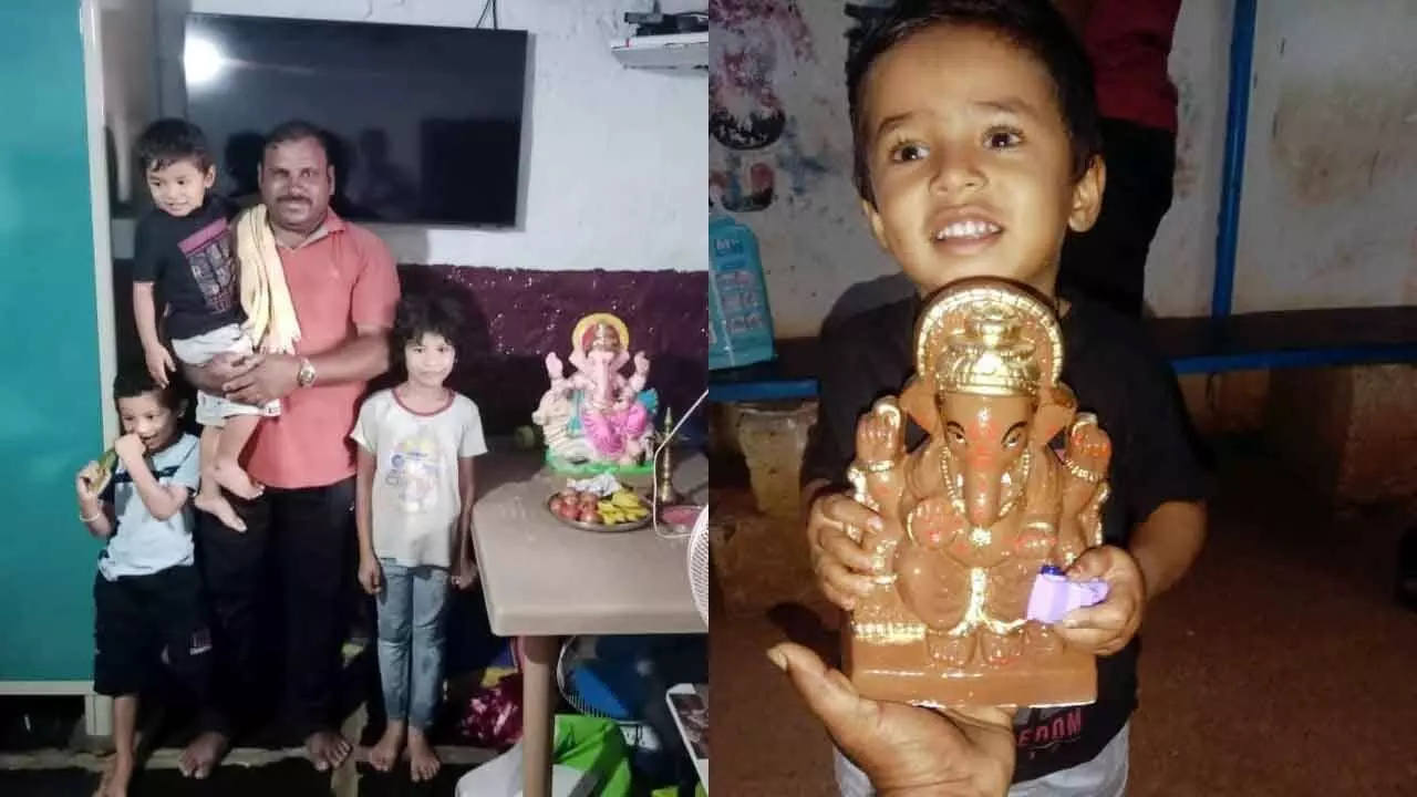 Muslim family installs Ganesh idol at home