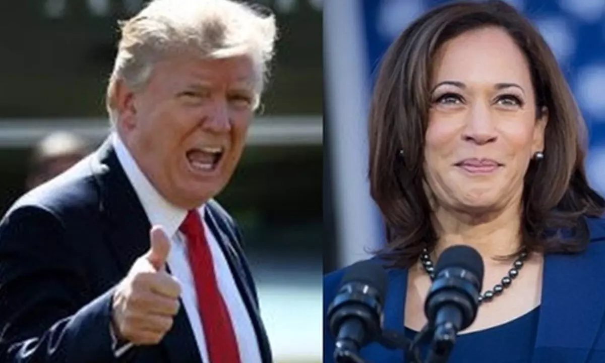 Harris, Trump trade blows on his legal troubles