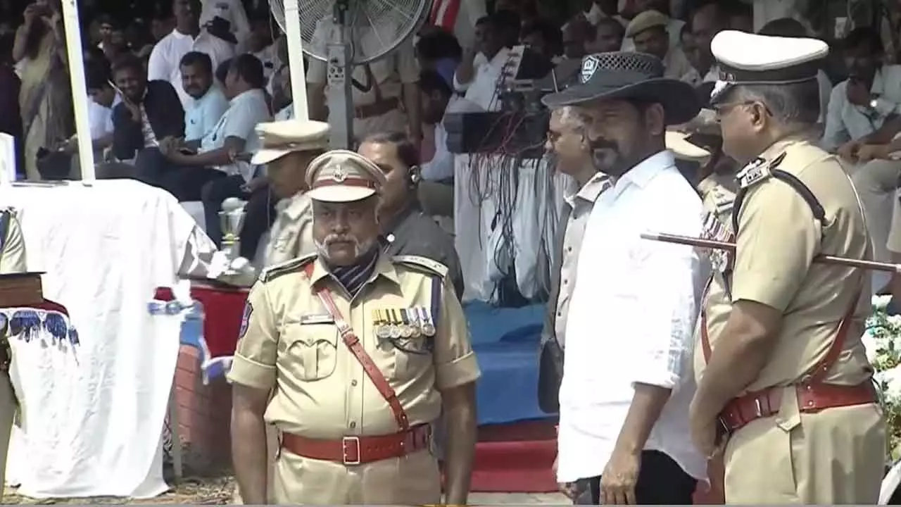 CM Revanth Reddy Attends Passing Out Parade of SI and ASI Cadets at State Police Academy