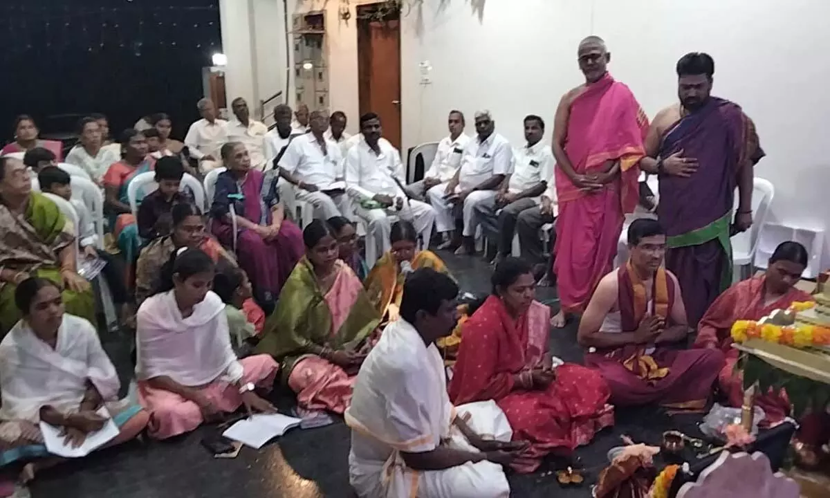 Grand Satya Sai Vratams at Vinayaka Ganapati Mandap in Viswaradhya Colony