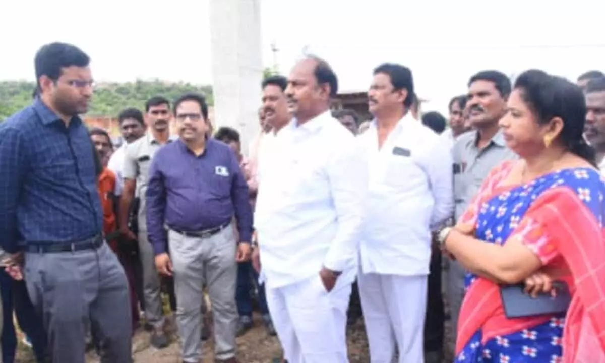 District Collector and MLA Visit Flood-Affected Villages, Assure Relief and Rehabilitation Efforts