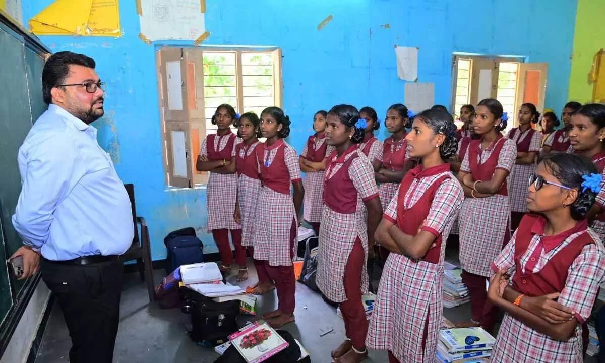 District Collector Badavath Santosh Inspects Kasturba Gandhi Girls School