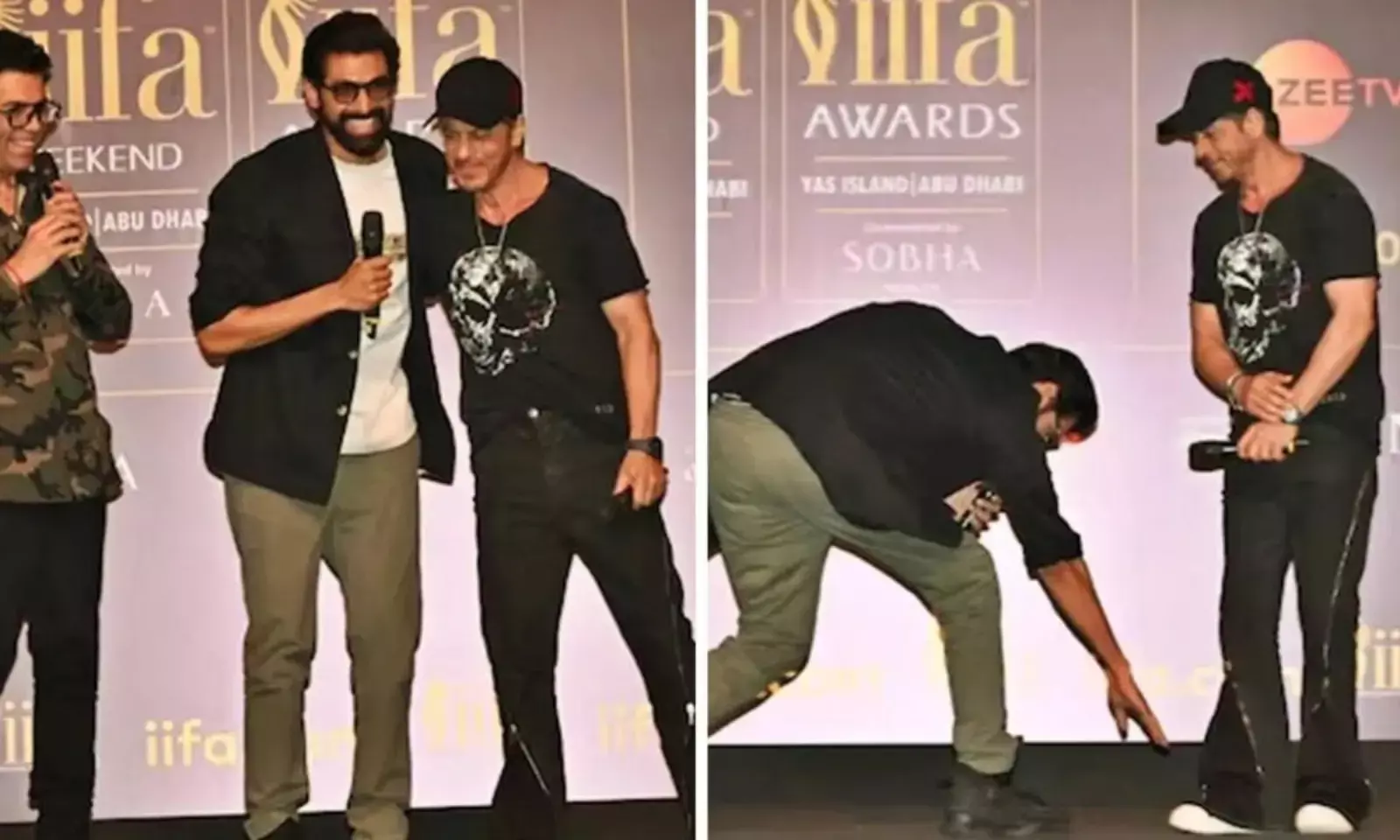 Shah Rukh Khan Reacts as Rana Daggubati Touches His Feet