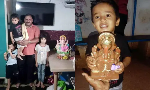 Muslim family installs Ganesh idol at home