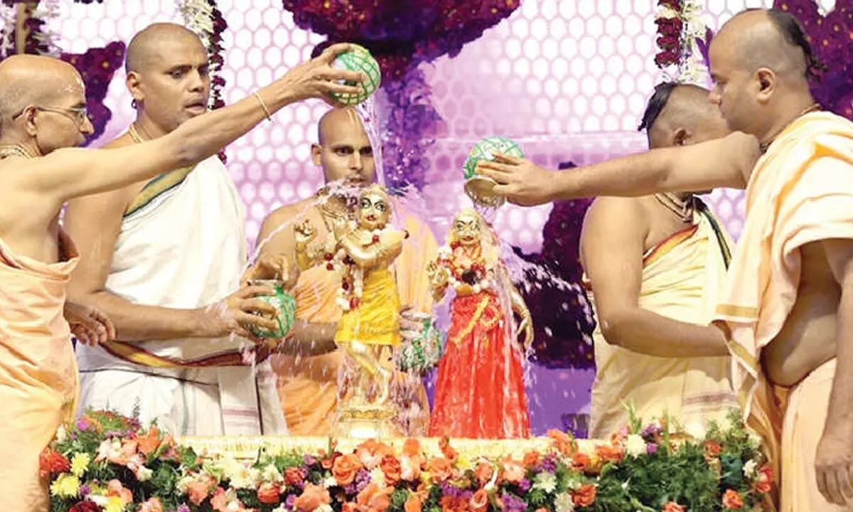 Radhastami celebrated in a grand manner