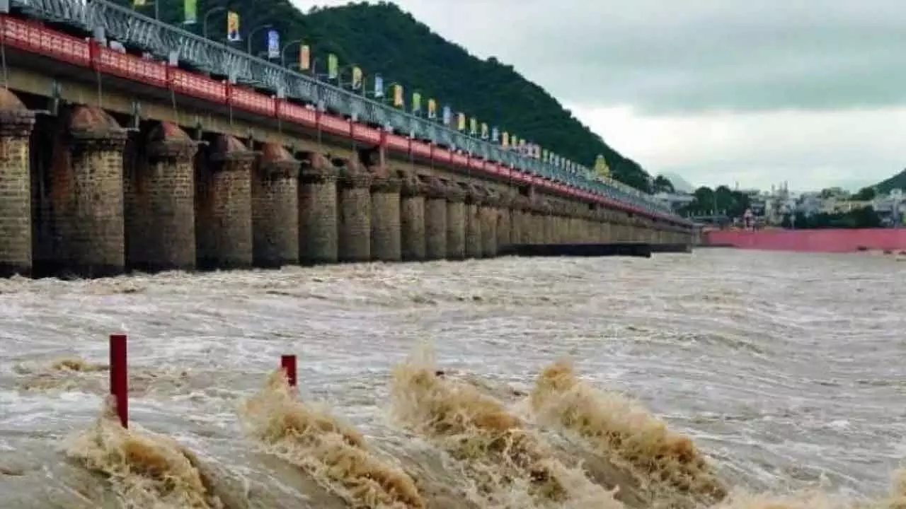 Central Team Inspects Prakasam Barrage Amid Record Flooding Concerns