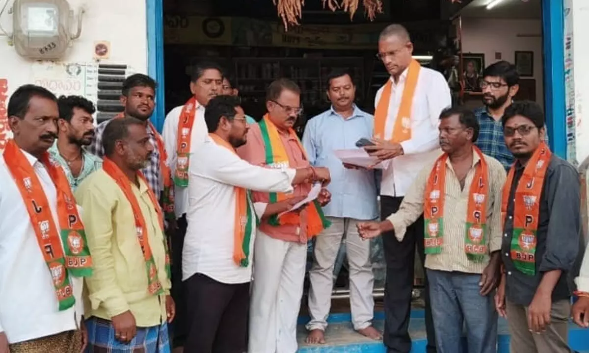 BJP Membership Drive Launched in Bharat Nagar Colony