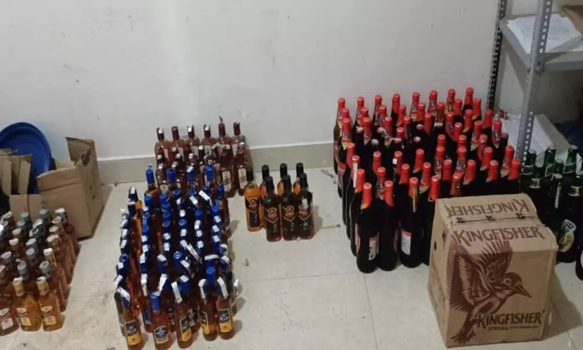 Task Force Cracks Down on Illegal Liquor Sales, Seizes 480 Beer Bottles