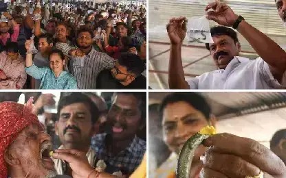 Thousands Attend Two-Day Fish Prasadam Distribution in Hyderabad