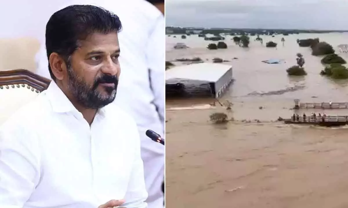 CM Revanth Reddy Urges Immediate Financial Aid for Telangana Flood Damage