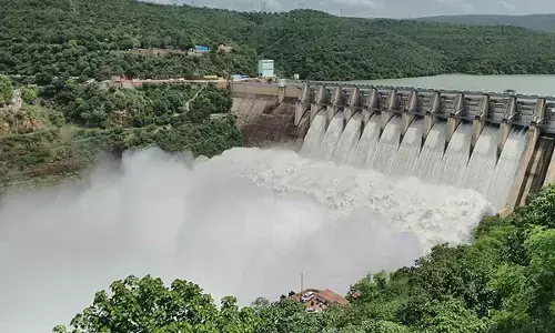 96,081 cusecs of water released from Srisailam to Nagarjuna Sagar