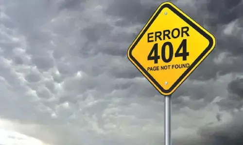 The ‘Error 404’ message displayed on free sand booking website of Andhra Pradesh