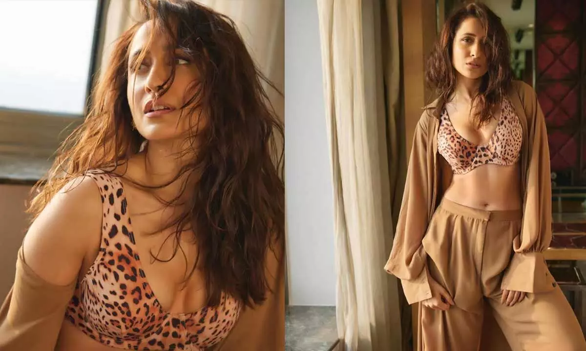 Pragya Jaiswal spices up with leopard print outfit