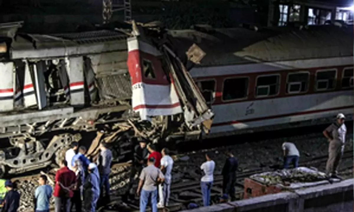 Three killed, 49 injured in train collision in Egypt