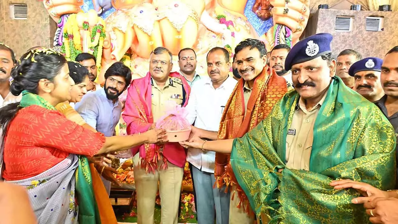 Rachakonda Commissioner Inspects Balapur Ganesh Immersion Route, Urges Peaceful Celebrations