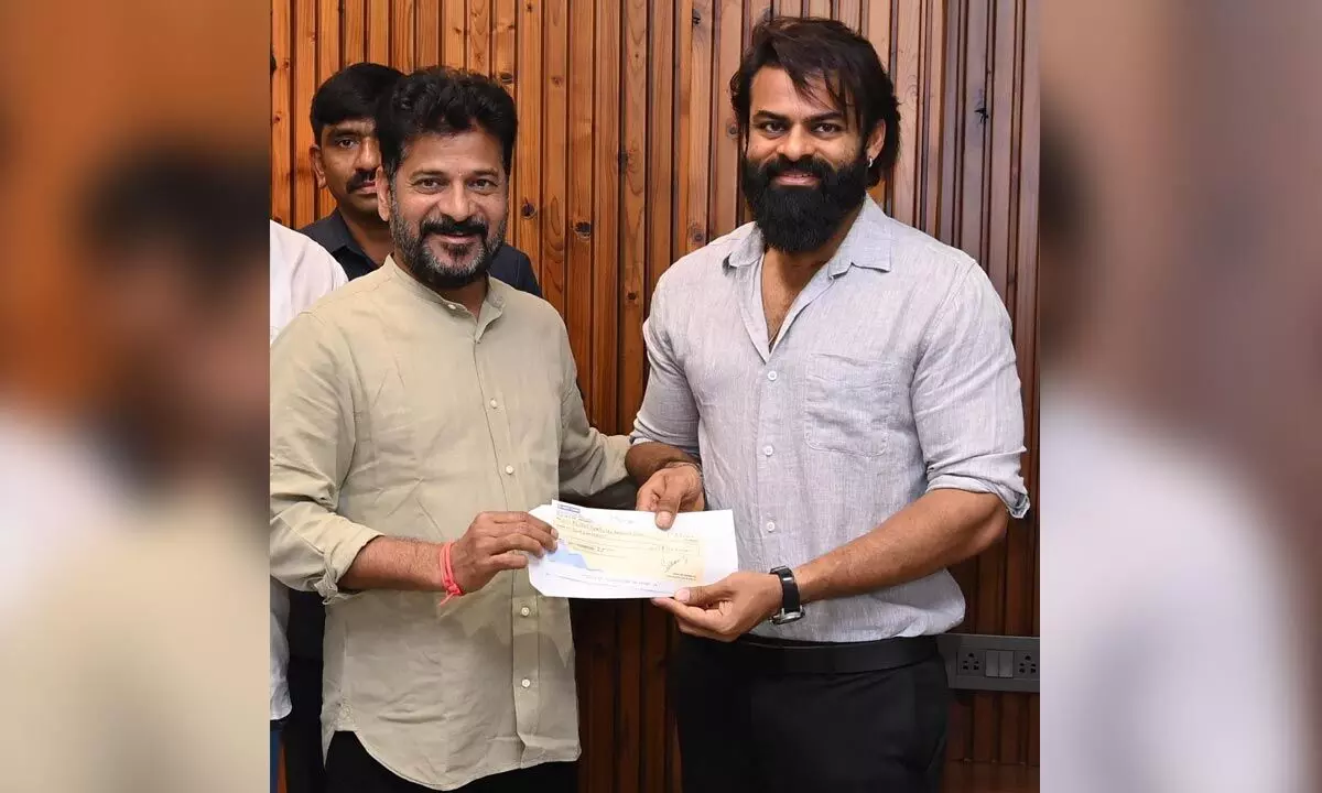 Sai Durgha Tej’s Philanthropy Shines: Donates Rs. 25 Lakhs to Flood Relief Efforts