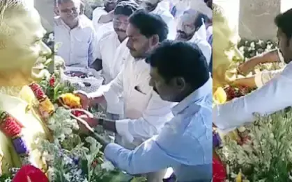 Tributes Paid to Former CM Y S Rajasekhar Reddy on His 64th Birthday at YSR Ghat