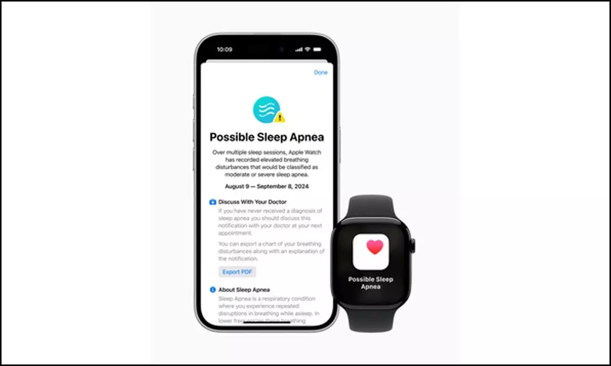 Sleep apnoea alert feature on Apple Watch gets US FDA approval