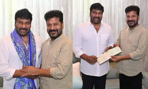 Chiranjeevi and Ram Charan Donates Rs.1 Crore to Chief Ministers Relief Fund for Flood Victims