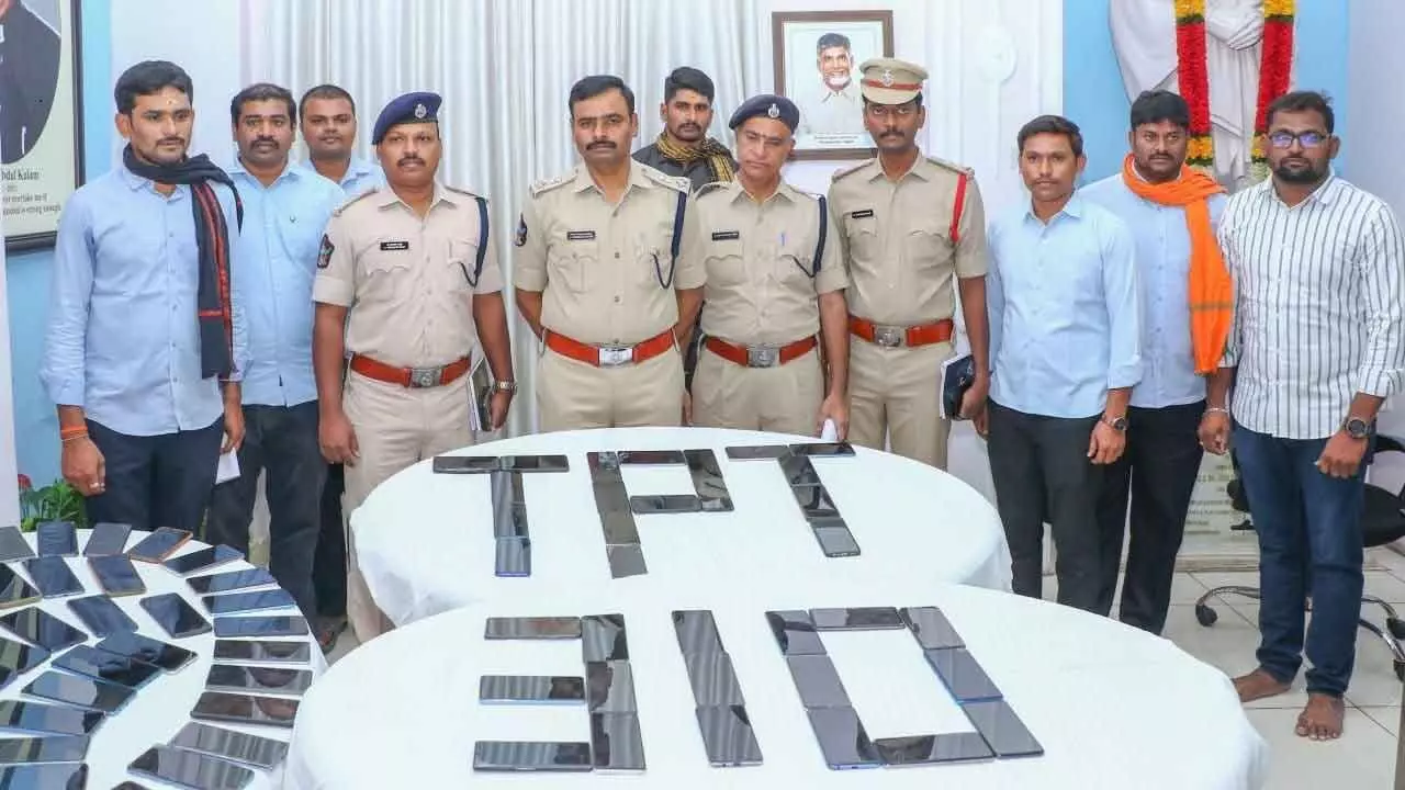 Tirupati police recover 310 mobile phones within a month