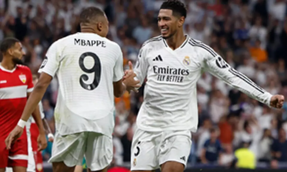 Champions League: Bellingham hails Mbappe as huge player for Real Madrid after win over Stuttgart