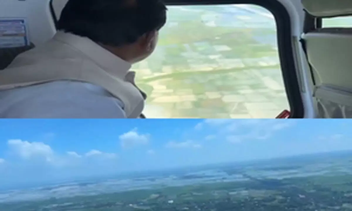 Flood situation grim in Odishas Balasore; CM Mohan Majhi conducts aerial survey