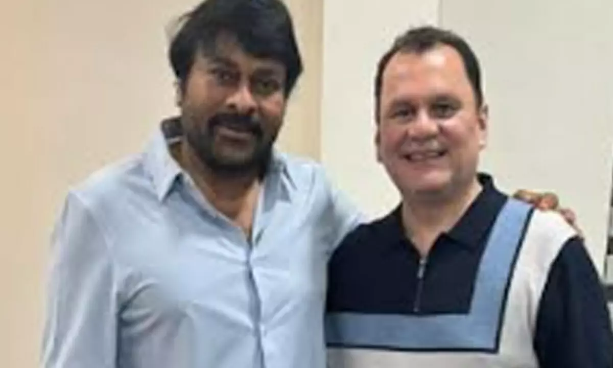 IIFA’s visionary founder/director, andre timmins, alongside megastar chiranjeevi, who is set to receive the prestigious iifa utsavam special honour for ‘outstanding achievement in indian cinema’ at iifa utsavam 2024