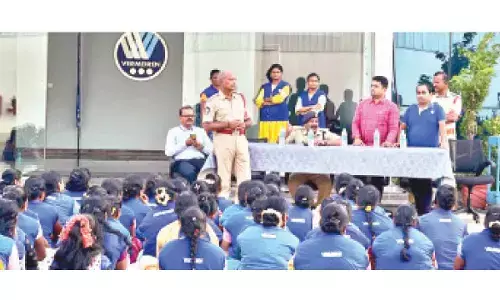 Sri City police hold workers’ awareness programme
