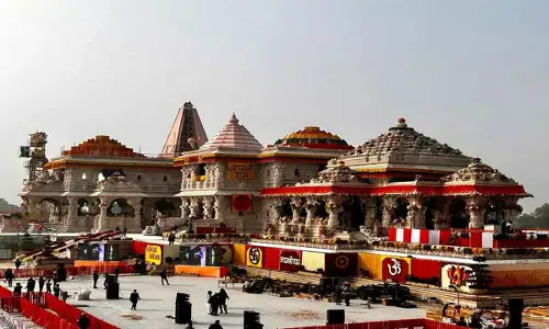 Modern parking lot for tourists and devotees visiting Ayodhya