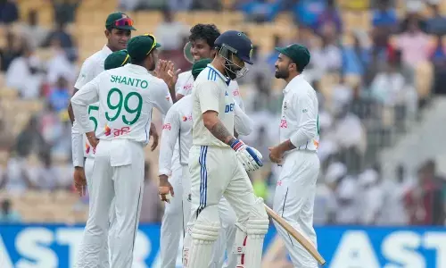 IND vs Ban test: India Struggles with three wickets down