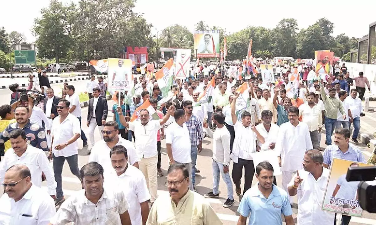 Congress protests over remark against Rahul