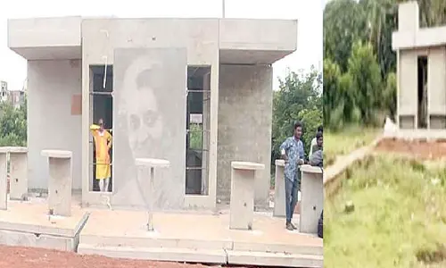 Indira canteen built on graveyard sparks protests in Hubballi