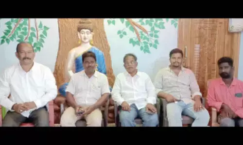 National BC Welfare Association representatives speaking in a press conference in Srikakulam on Thursday