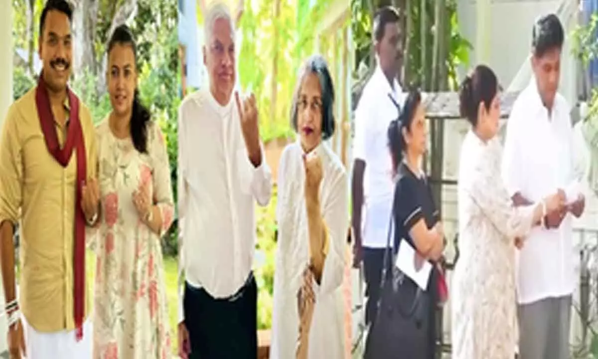 Sri Lanka Presidential Election: Wickremesinghe, Premadasa and Namal Rajapaksa cast their votes